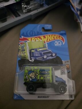 Hot Wheels Baja Hauler Kids Toy Truck - Blue and Green